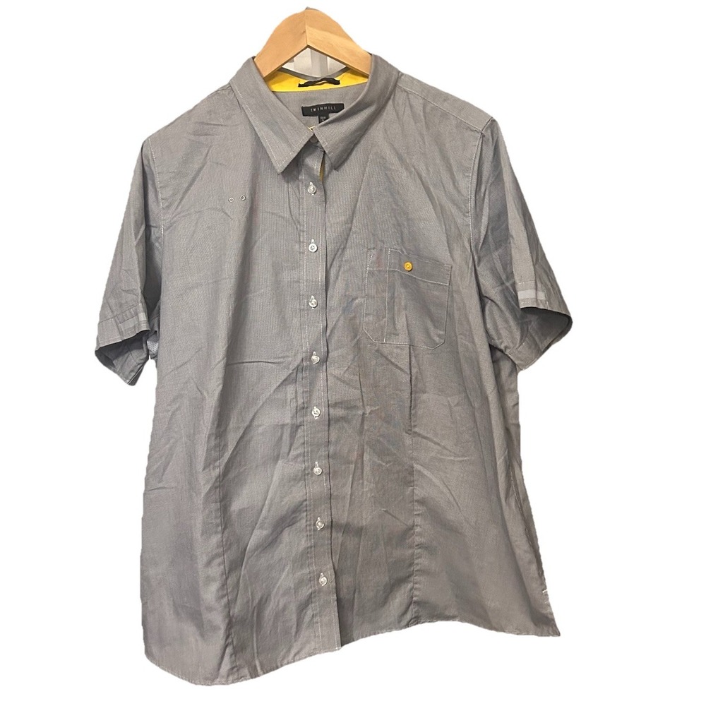 TwinHill Women's 18 R Outdoor Work Shirt With Reflectors Cotton/Polyester-00352